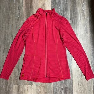 Lolë Full-Zip Striped Athletic Top